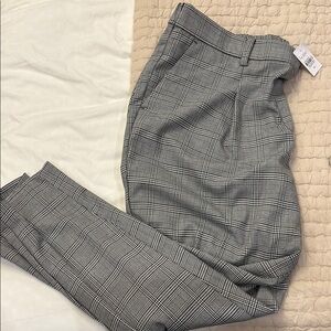 Women’s Loft Gray Plaid Pants